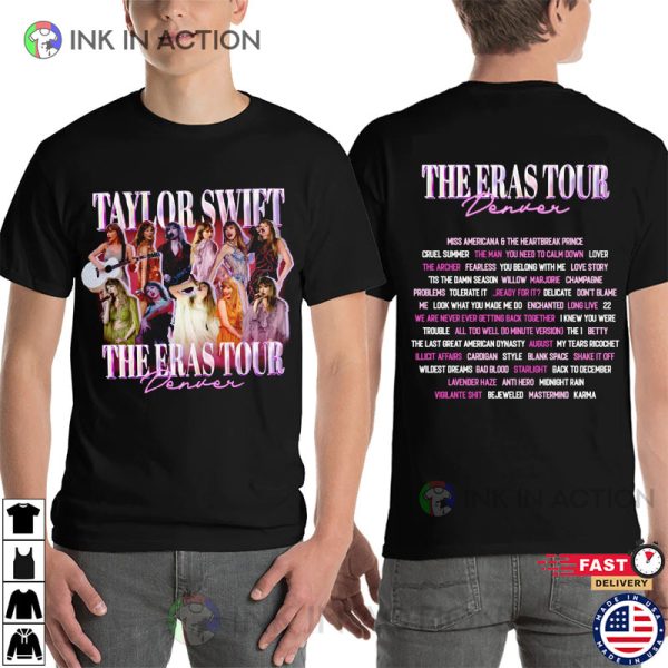 Taylor Swift Concerts 2023 The Eras Tour Dever Night T-shirt
