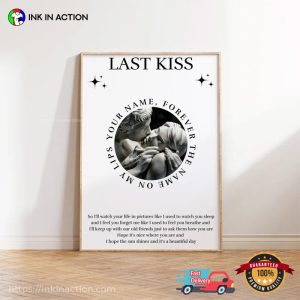 Taylor Last Kiss Swiftie Wall Art Poster 3 Ink In Action