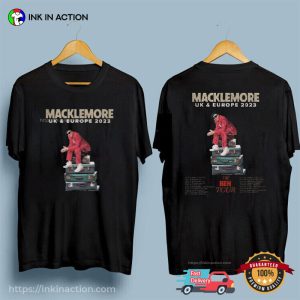 The Ben Tour UK & Europe 2023 Macklemore 2 Sided Shirt