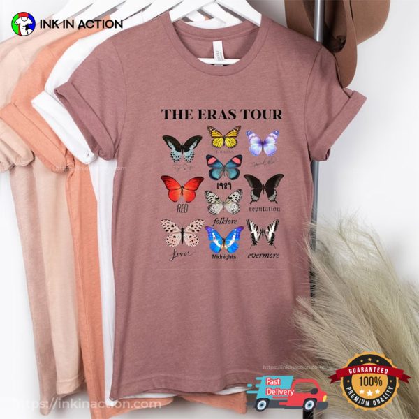 The Eras Tour 1989 Albums Butterfly Taylor Swift T-shirt