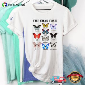 The Eras Tour 1989 Albums Butterfly taylor swift tshirt 5