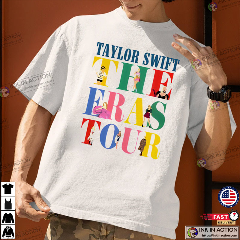 Taylor Swift Eras Tour Merch, 2023 Taylor Swift Tour Shirt - Ink In Action