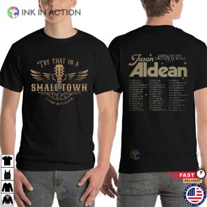 Vintage Style Aldean Highway Desperado Tour Tracklist Shirt