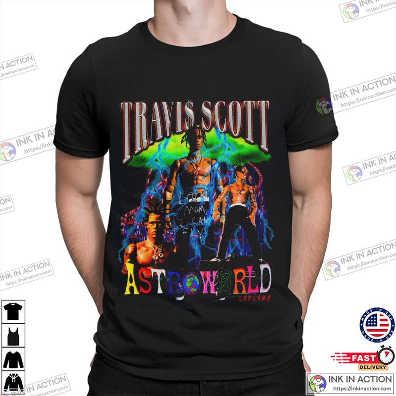 Travis Scott Astroworld Album Cover Print Custom Gift Music Print