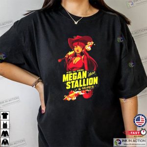 Vintage Megan Stallion Shirt, Anime Cool Black T-Shirt