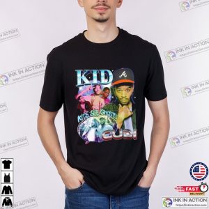 Vintage Kid Cudi Kids See Ghosts Album Rap T-Shirt