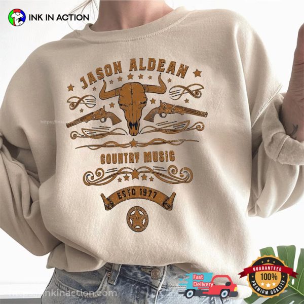 Vintage Style Bull Head Jason Aldean Shirt, Jason Aldean Tour 2023 Tee