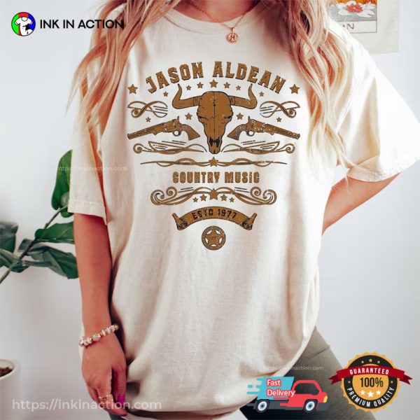 Vintage Style Bull Head Jason Aldean Shirt, Jason Aldean Tour 2023 Tee