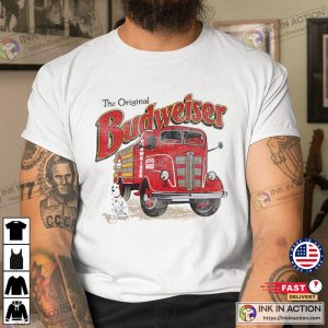 Vintage The Original Budweiser Fire Truck Shirt
