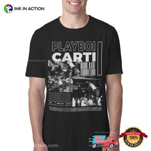 Vintage Playboi Carti Concert Die Lit Graphic T-shirt