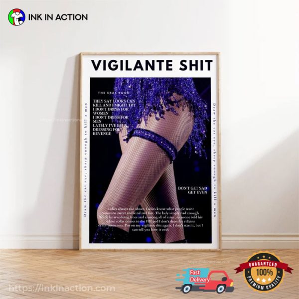 Vigilante Shit, Midnights Album Merch Poster