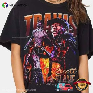 Vintage 90s Travis Scott Hiphop Shirt, NASCAR Racing Tee
