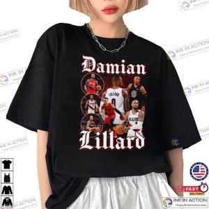 Vintage Damian Lillard Shirt 1 Ink In Action