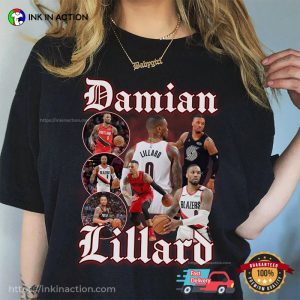 Vintage Damian Lillard Shirt 3 Ink In Action