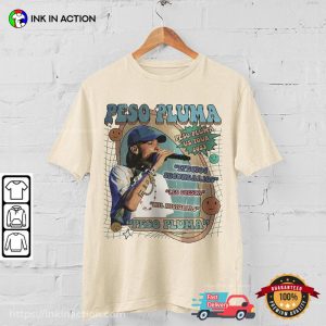 Vintage Peso Pluma Album US tour 2023 Playlist Shirt 1 Ink In Action