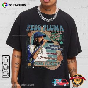 Vintage Peso Pluma Album US tour 2023 Playlist Shirt 2 Ink In Action