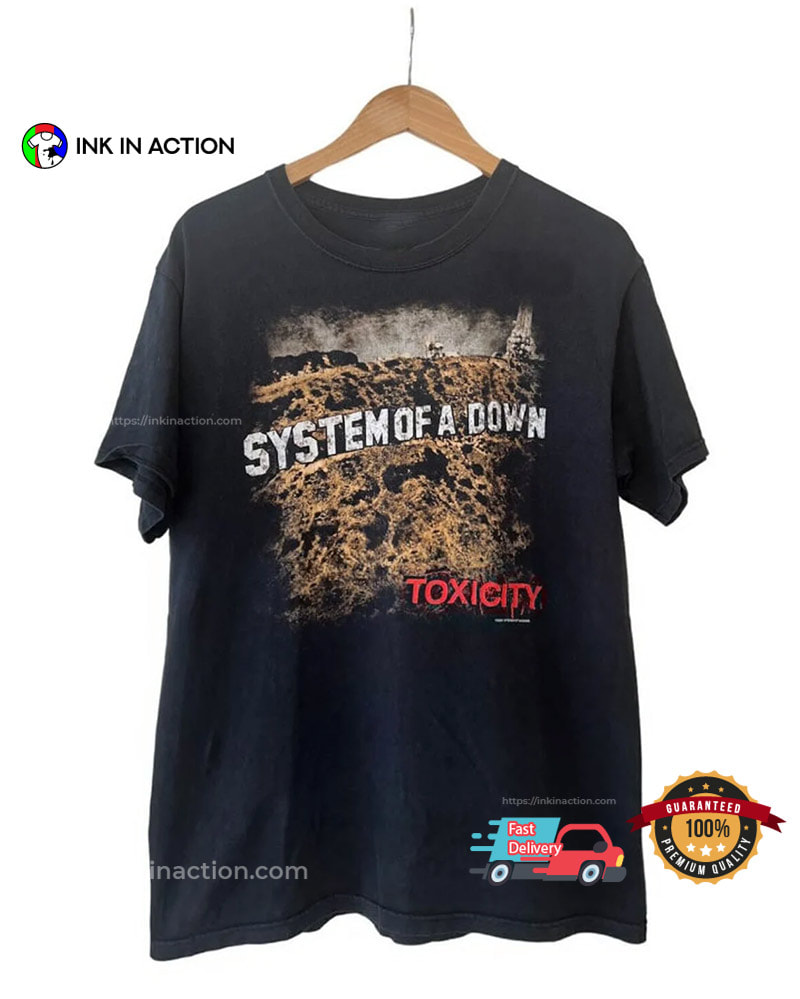 Vintage System Of A Down Shirt Toxicity Album - Ink In Action