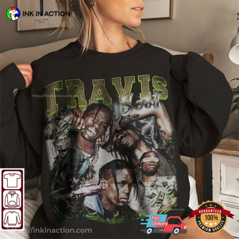 Vintage Travis Scott 90s Shirt, Travis Scott Tour Shirt - Print your ...