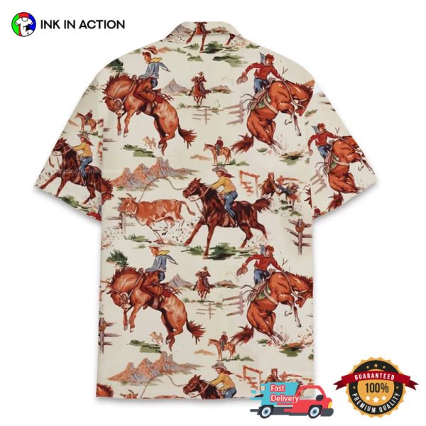 Western Cowboy Texas Hawaiian Shirt