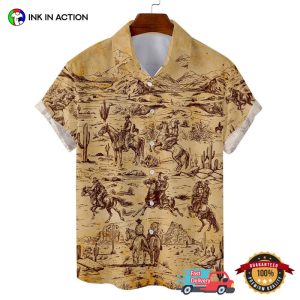 Wild West Cowboy Hawaiian Shirt 5 Ink In Action