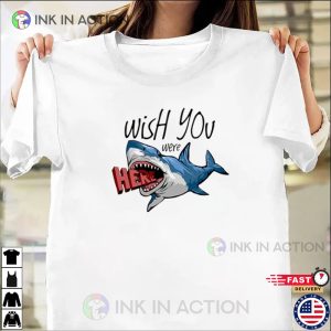 Wish You Were Here Shark T Shirt 3 Ink In Action