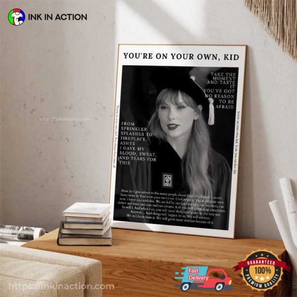 You’re On Your Own Kid, Graduation Gift Poster