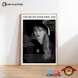 You’re On Your Own Kid, Graduation Gift Poster