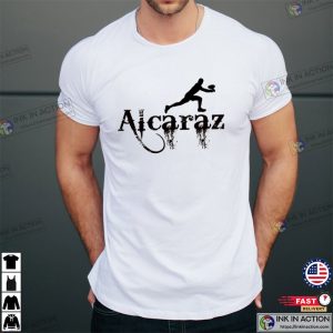 alcaraz tennis player T shirt 3 Ink In Action