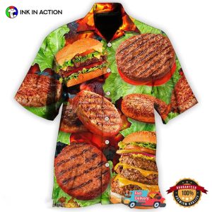 BBQ Hamburger Patties BBQ Hawaiian Shirt