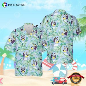 Bluey Birthday Party Tropical Shirt Summer Gift Hawaiian Shirt