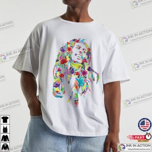 bob marley legend Floral Artwork Shirt 1 Ink In Action