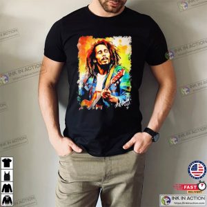 bob marley legend Love And Rock Signature T Shirt 3 Ink In Action