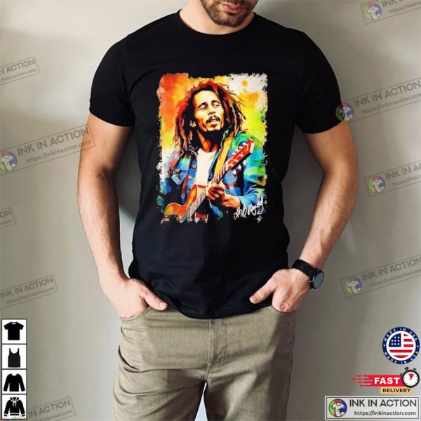 Bob Marley Legend Love And Rock Signature T-Shirt
