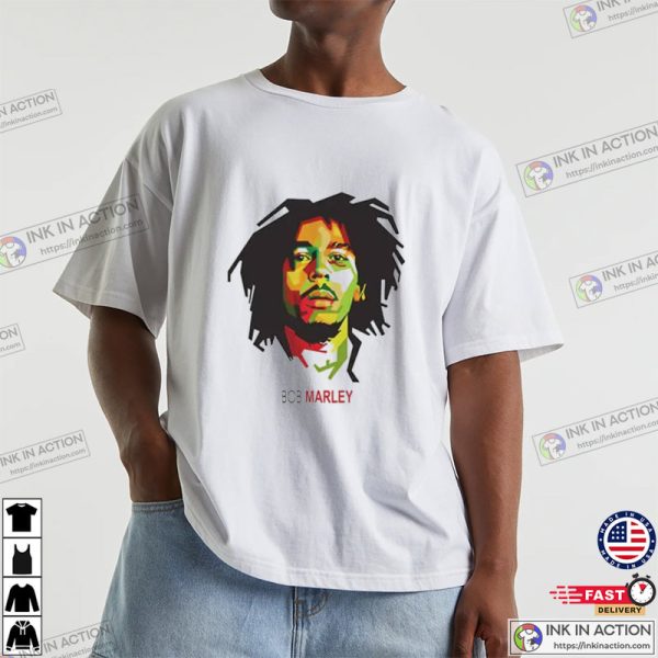 Bob Marley Music Jamaica Painting T-shirt