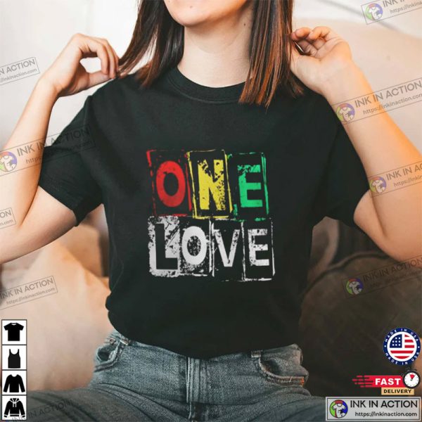 Bob Marley One Love One Heart Song Shirt