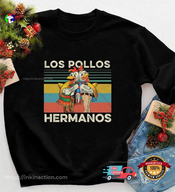 Breaking Bad Los Pollos Hermanos Roosters Retro T-shirt