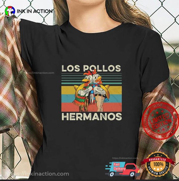Breaking Bad Los Pollos Hermanos Roosters Retro T-shirt