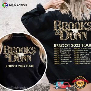 Brooks & Dunn 2023 Tour Date, Brooks And Dunn Concert T-shirt