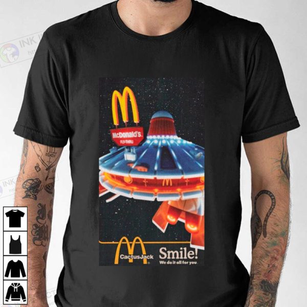 Cactus Jack Mcdonalds Smile Rap Tee