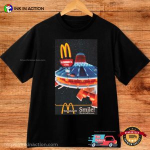 cactus jack mcdonalds Smile Rap Tee 3 Ink In Action