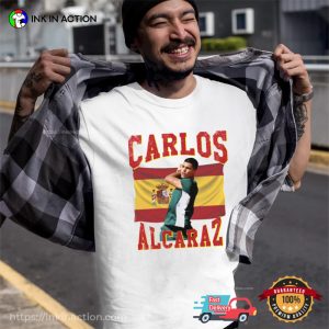 carlos alcaraz tennis Player Vintage T shirt 1 Ink In Action