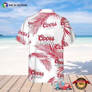 coors light beer Tropical Trees Hawaiian Shirt Ink In Action