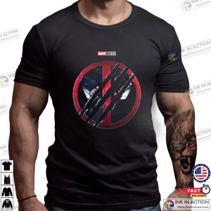 deadpool three Logo Marvel Shirt 2 Ink In Action
