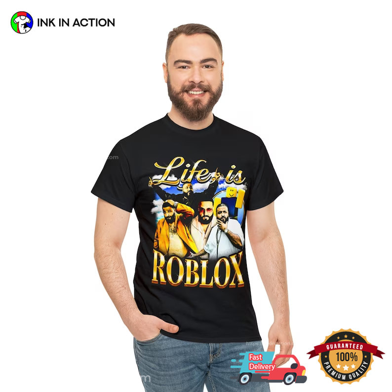 Bussinapparelco Life Is Roblox Dj Khaled T Shirt, Custom prints store