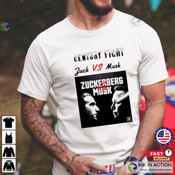 Elon Musk VS Mark Zuckerberg, Century Fight Shirt