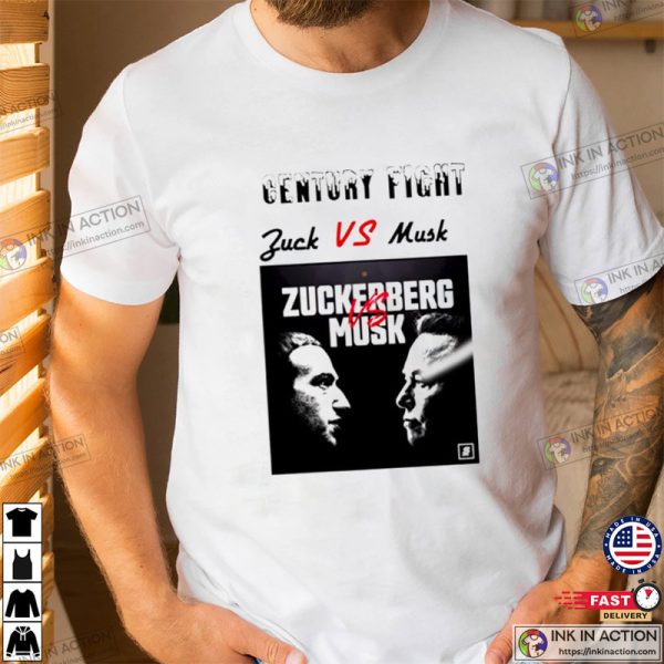 Elon Musk VS Mark Zuckerberg, Century Fight Shirt