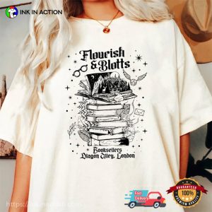 Flourish And Blotts Magic Wizard, Magic Book Shirt