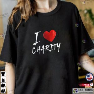 i love you heart CHARITY Family T Shirt Ink In Action