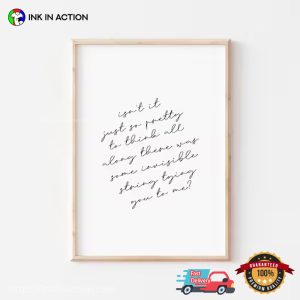 invisible string TS Quote Printable Poster 3 Ink In Action 1