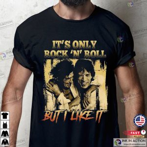 its only rock and roll Jagger Richards Vintage Shirt 1